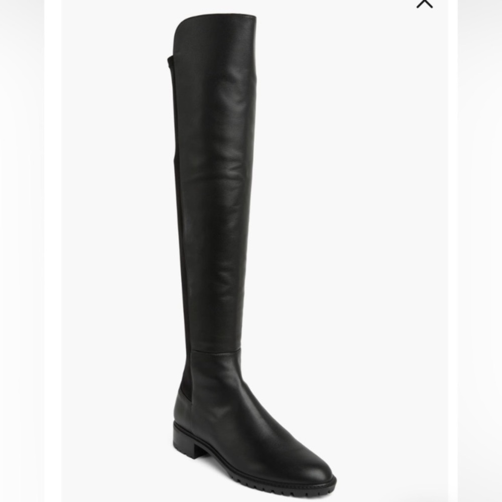 Stuart Weitzman City Over the Leather Knee Boot